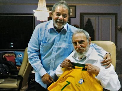Lula, con Castro el pasado febrero.