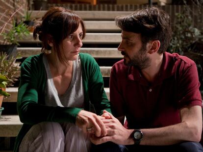 Malena Alterio y Fernando Tejero, en <i>Cinco metros cuadrados.</i>