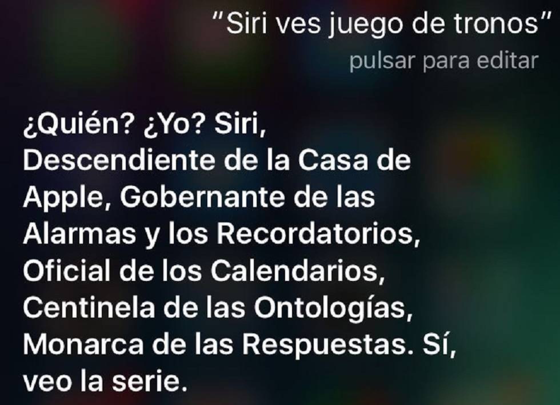 Juego de Tronos: Así responde Siri cuando le preguntas si Jon Nieve ha  muerto | Tecnología | EL PAÍS