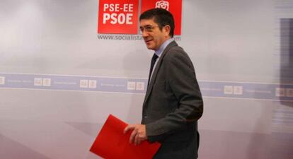 El secretario general de los socialistas vascos, Patxi López.