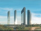 La construcción de la Quinta Torre, bautizada como Caleido, costará 84 millones de euros. El edificio de 36 plantas y proyectado en el paseo de la Castellana, a la altura del número 259, albergará un campus universitario del Instituto de Empresa (IE), una clínica médica del grupo Quirón, un área comercial y una zona verde. El proyecto creará 1.559 puestos de trabajo durante su construcción y 3.992 durante su explotación. En la imagen, recreación de Caleido.