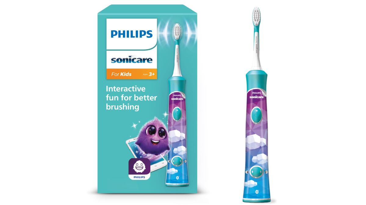 Cepillo de dientes eléctrico sónico para niños, de Philips.