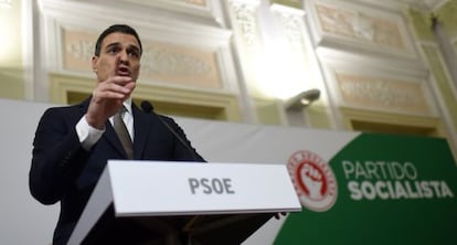 El secretario general del PSOE, Pedro Sánchez.