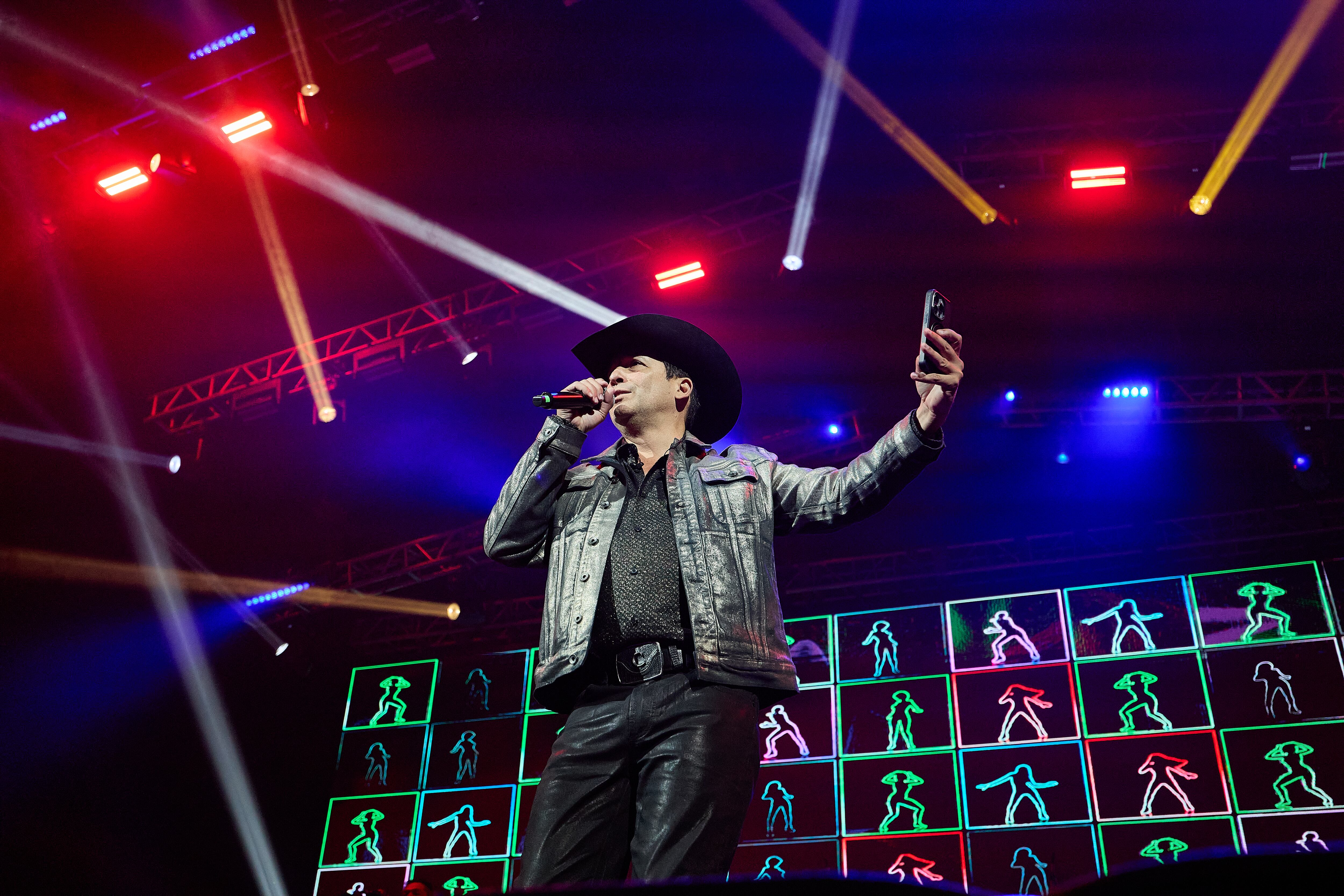 Bobby Pulido durante su concierto en Puebla, el  sábado 28 de febrero.