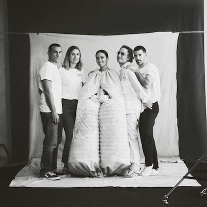 De izquierda a derecha, Jacinto de Miguel, Amaia Celorrio, Cristina Pedroche, Josie e Iñigo Garaizabal.
