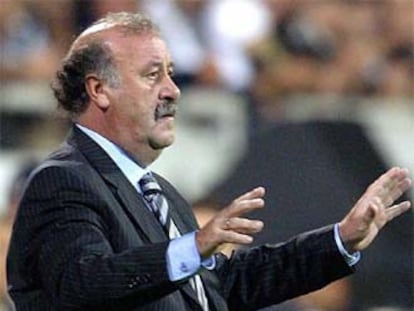 Vicente del Bosque, en un partido del Besiktas.