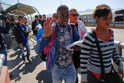 Ciudadanos cubanos en Ciudad Ju&aacute;rez el pasado 24 de febrero. 