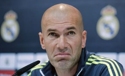 Zidane, durante la rueda de prensa. 