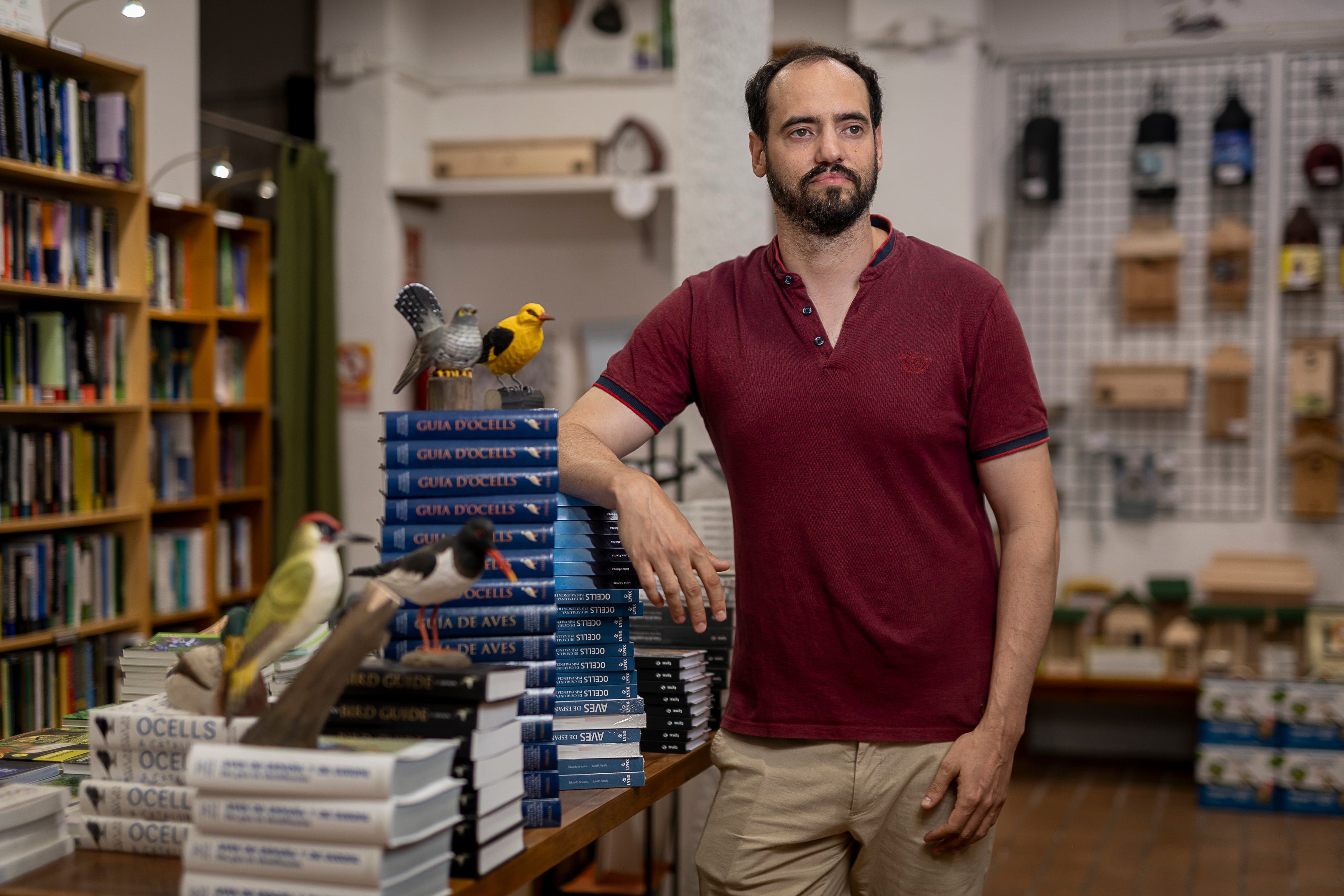 Javier Moreno, en la tienda Oryx de Barcelona. 