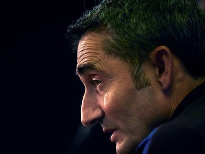 Valverde, durante la rueda de prensa. 