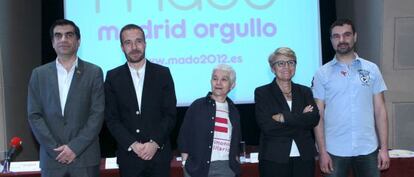 Presentación de los actos de Madrid Orgullo, esta mañana.