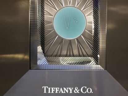 Art&iacute;culo expuesto en una tienda de Tiffany en Rome (Italia).