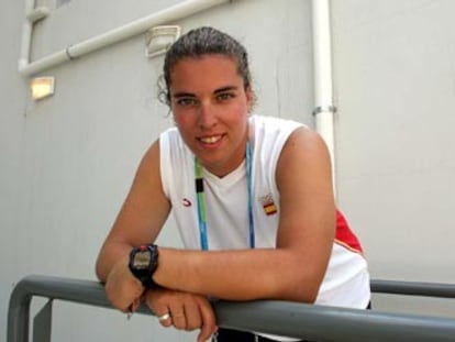 Almudena Gallardo, en la Villa Olímpica.