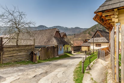 La ldea medieal Vlkolínec, patrimonio mundial de la Unesco.