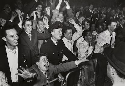 Público durante un concierto del Lionel Hampton Big Band, Concertgebouw, Ámsterdam, 1956