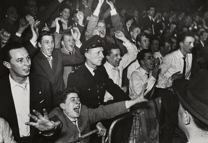 Público durante un concierto del Lionel Hampton Big Band, Concertgebouw, Ámsterdam, 1956