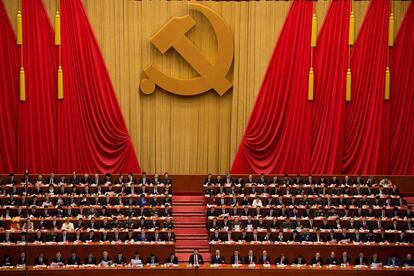 Xi Jinping, em 24 de outubro, no XIX Congresso do Partido Comunista.