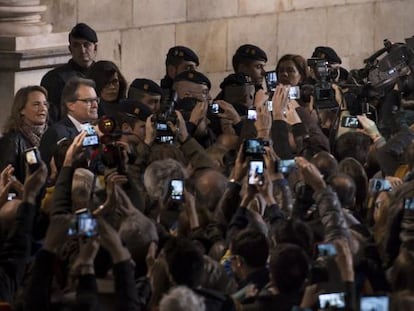 Artur Mas, a la salida de la Generalitat.