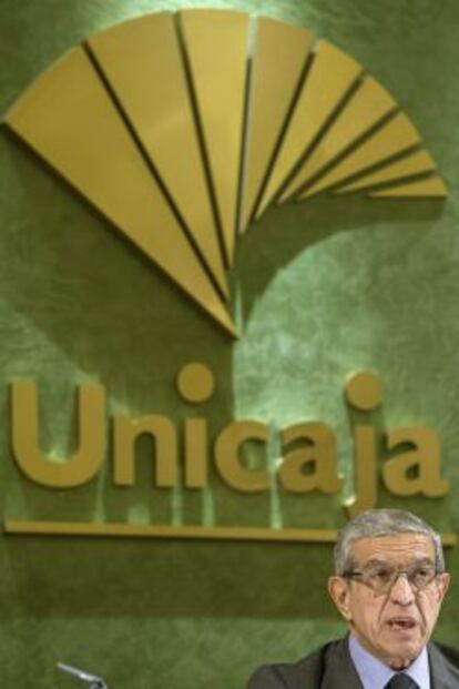 El presidente de Unicaja, Braulio Medel.