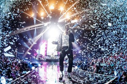 Dan Reynolds, en el concierto de Barcelona.