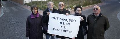 Vecinos movilizados en contra de la construcci&oacute;n de un edificio en la calle Pilar de Zaragoza. 