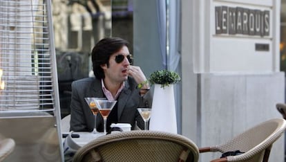 Carlos Lirio, ayer, en la terraza del hotel del jurado.