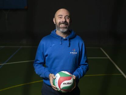 Danielle Vitturini tras un entrenamiento de volleyball en el pabellón San Miguel Arcángel de La Latina