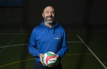 Danielle Vitturini tras un entrenamiento de volleyball en el pabellón San Miguel Arcángel de La Latina