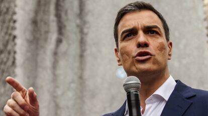 El secretario general del PSOE y candidato a la presidencia del Gobierno, Pedro Sánchez.