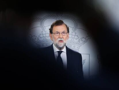 Declaraci&oacute;n institucional de Rajoy el mi&eacute;rcoles pasado.