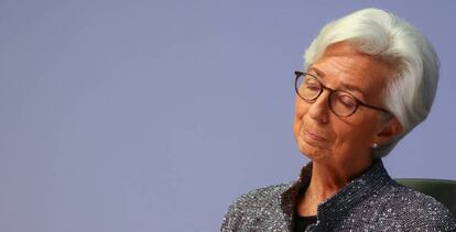 Christine Lagarde, presidenta del BCE, el jueves.