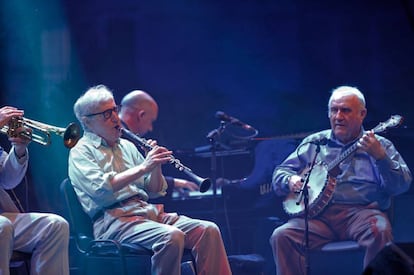 Woody Allen el martes en el festival Jardins de Pedralbes.