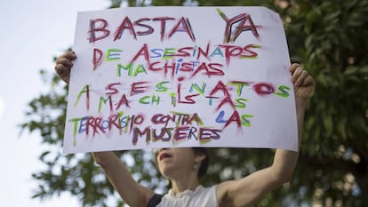 Manifestación contra la violencia machista en 2018.