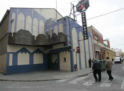 Entrada de la discoteca Valentino, ubicada en la población valenciana de Mislata.