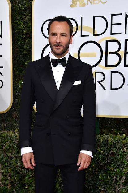 El diseñador Tom Ford, nominado a Mejor Director por Animales Nocturnos.