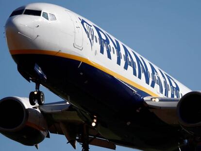 Imagen de un Boeing 737 de Ryanair