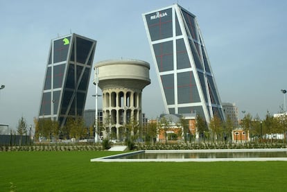 Sede social de Realia, en una de las madrileñas torres Kio.