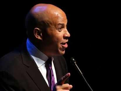 El nuevo senador dem&oacute;crata por Nueva Jersey, Cory Booker.