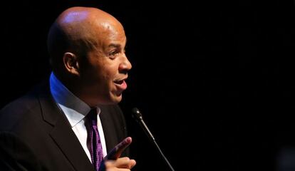 El nuevo senador demócrata por Nueva Jersey, Cory Booker.