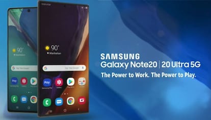 Material filtrado de los nuevos Samsung Galaxy Note20.