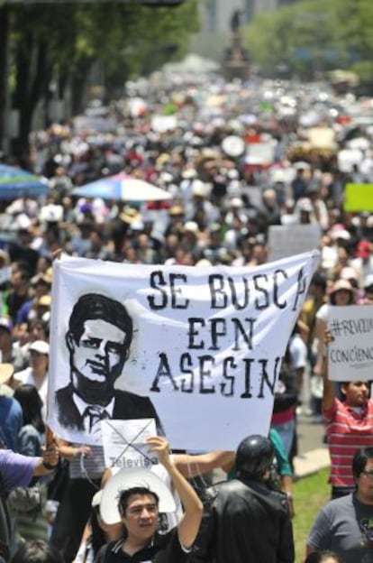 Manifestación del sábado contra Peña Nieto