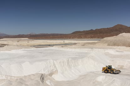 Mina de litio en Calama, en la región chilena de Antofagasta.