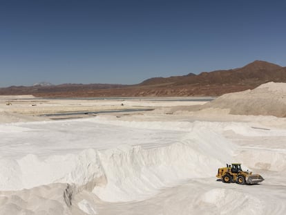 Mina de litio en Calama, en la región chilena de Antofagasta.