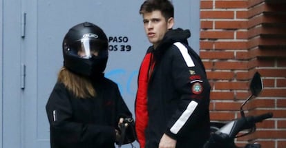 Aitana y Miguel Bernardeau, este fin de semana, en Madrid.