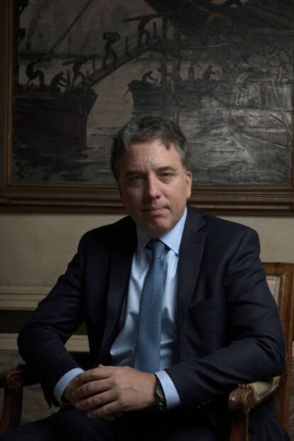 El ministro de Hacienda de Argentina, Nicolás Dujovne, el jueves en la residencia del embajador en Madrid.