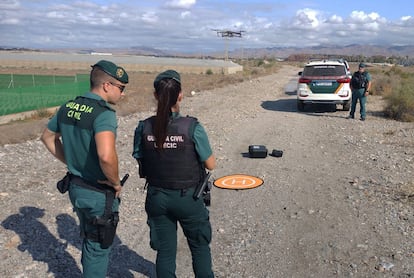 Trabajos de búsqueda de un desaparecido, el 25 de julio de 2025, en Almería.