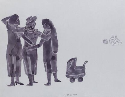 Una de las ilustraciones de Arroyo para el 'Ulises' de James Joyce.