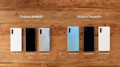 Colores Samsung Galaxy Note 10