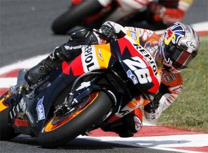 Pedrosa, durante el GP de Barcelona