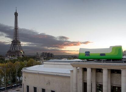 Este habitáculo en el techo del Palacio de Tokio de París y disfruta de la ciudad desde las alturas